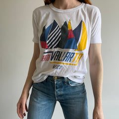 1980s Puerto Vallarta Mexico Thin Rolled Neck Tourist T-Shirt