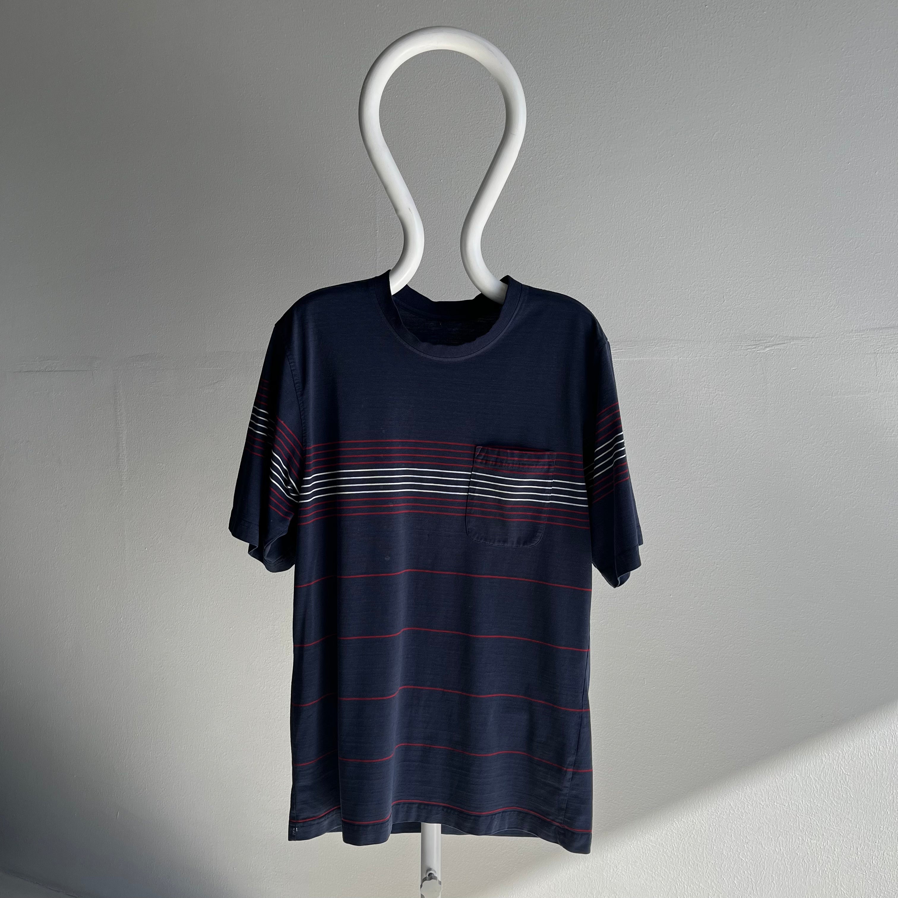 1970/80s Striped Pocket T-Shirt