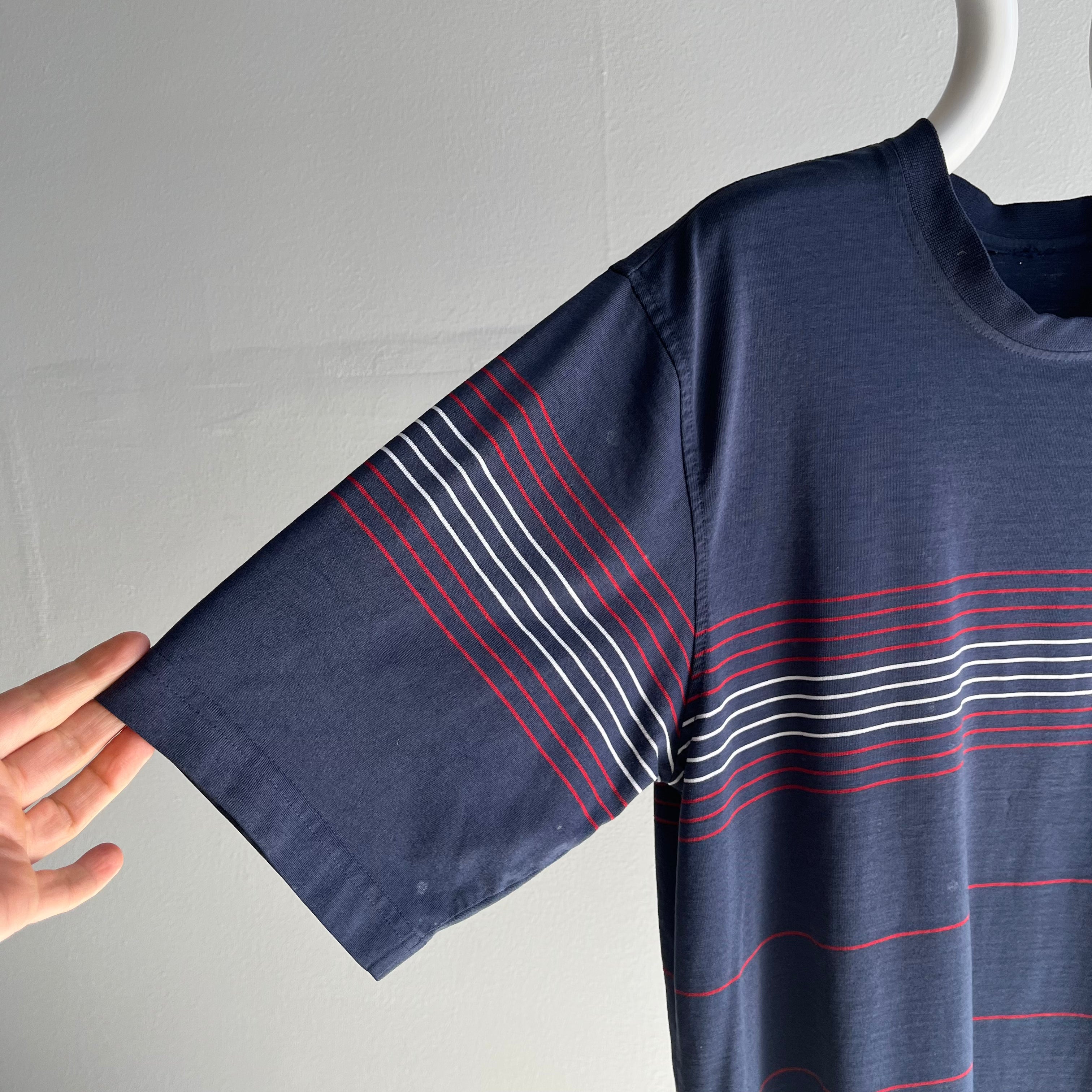 1970/80s Striped Pocket T-Shirt