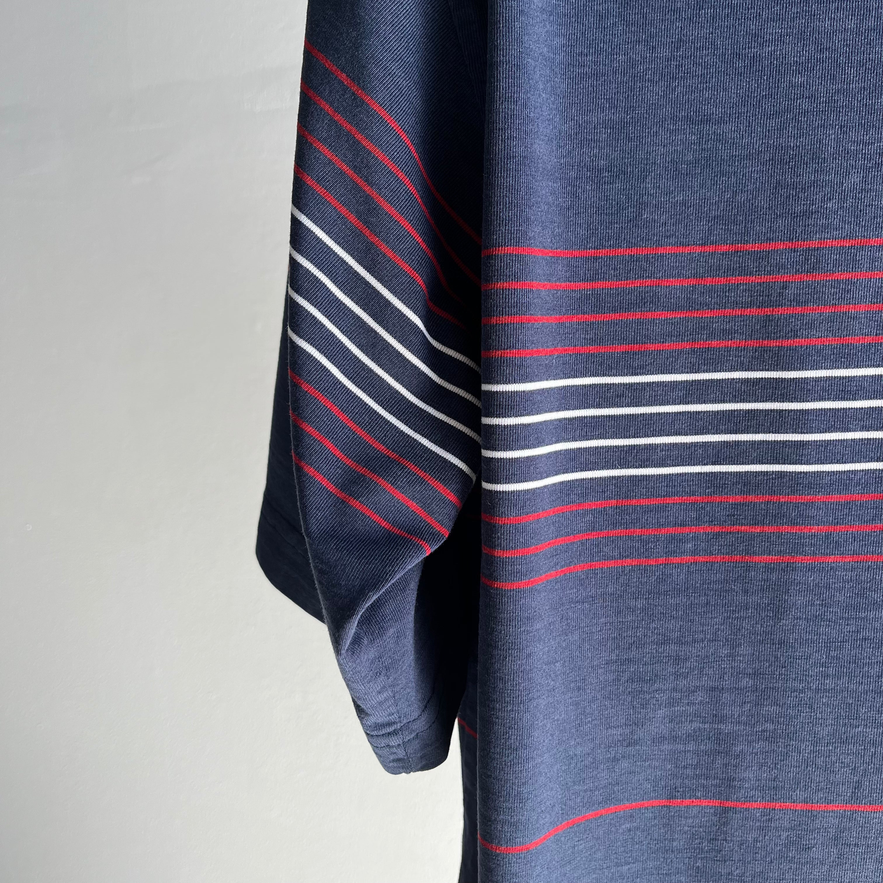 1970/80s Striped Pocket T-Shirt