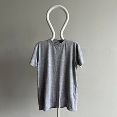 1990s Soft Blank Gray T-Shirt made in Canada