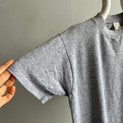 1990s Soft Blank Gray T-Shirt made in Canada