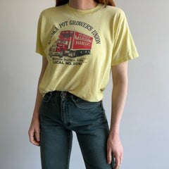 1980s Alaska Pot Grower's Union T-Shirt on a Rare Screen Stars T-Shirt - WOAH