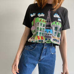 T-shirt Paris Tourist des années 1980 avec un soupçon d'éclat