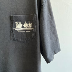 Années 1980 Billy Jacks Hudson, Mass. T-shirt à poche avant et arrière - Rad Eagle !