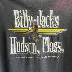 Années 1980 Billy Jacks Hudson, Mass. T-shirt à poche avant et arrière - Rad Eagle !