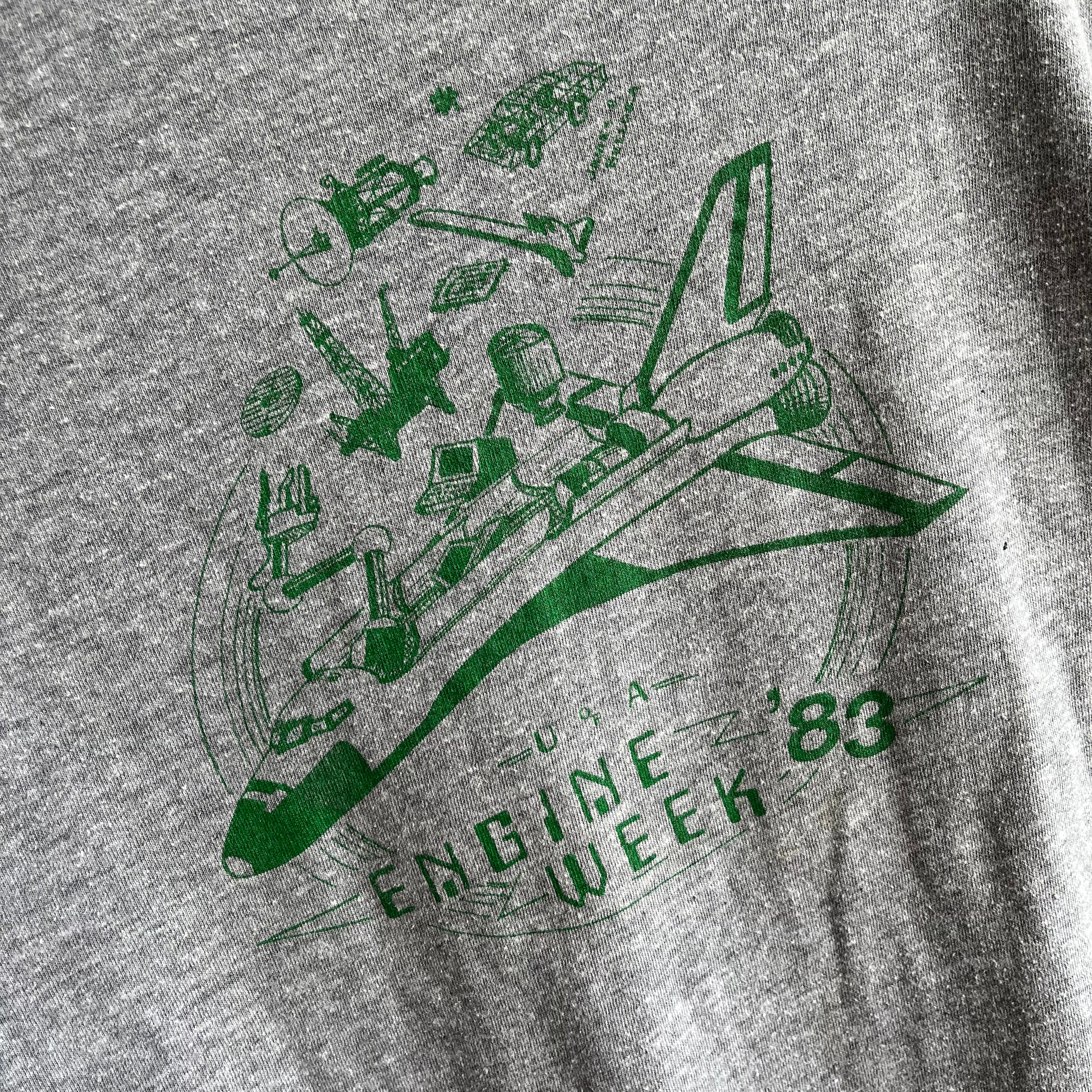 1983 USA Engine Week Ring T-Shirt