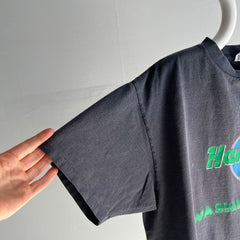 1980s Hard Rock Cafe Stamp sérigraphie Washington DC T-shirt parfaitement fané