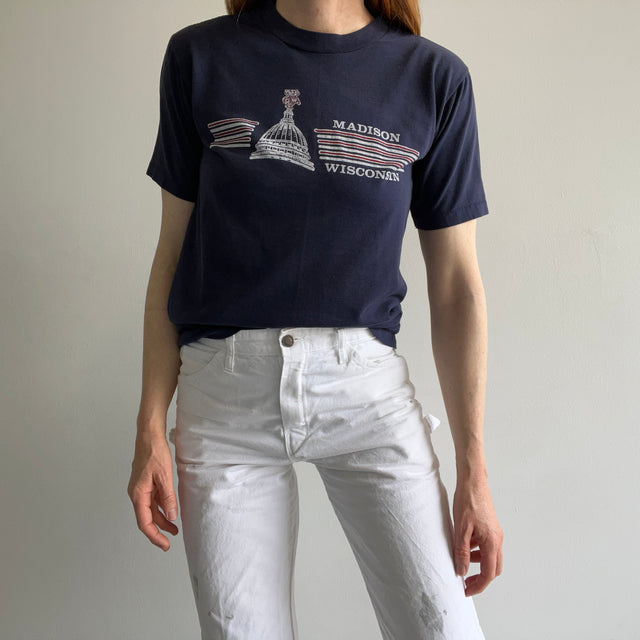 1970s Madison Wisconsin (University) Tourist T-Shirt by Sportswear