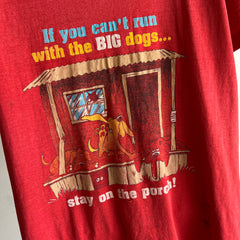 1980s Big Dogs Thrashed and Tattered T-Shirt