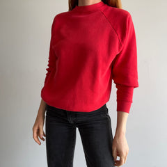 1980s Nicely Faded Blank Red Raglan