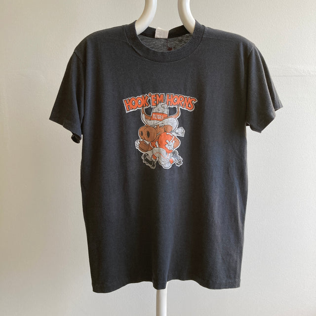 Université des années 1970 du Texas - Austin "Hook 'Em Horns" T-shirt graphique