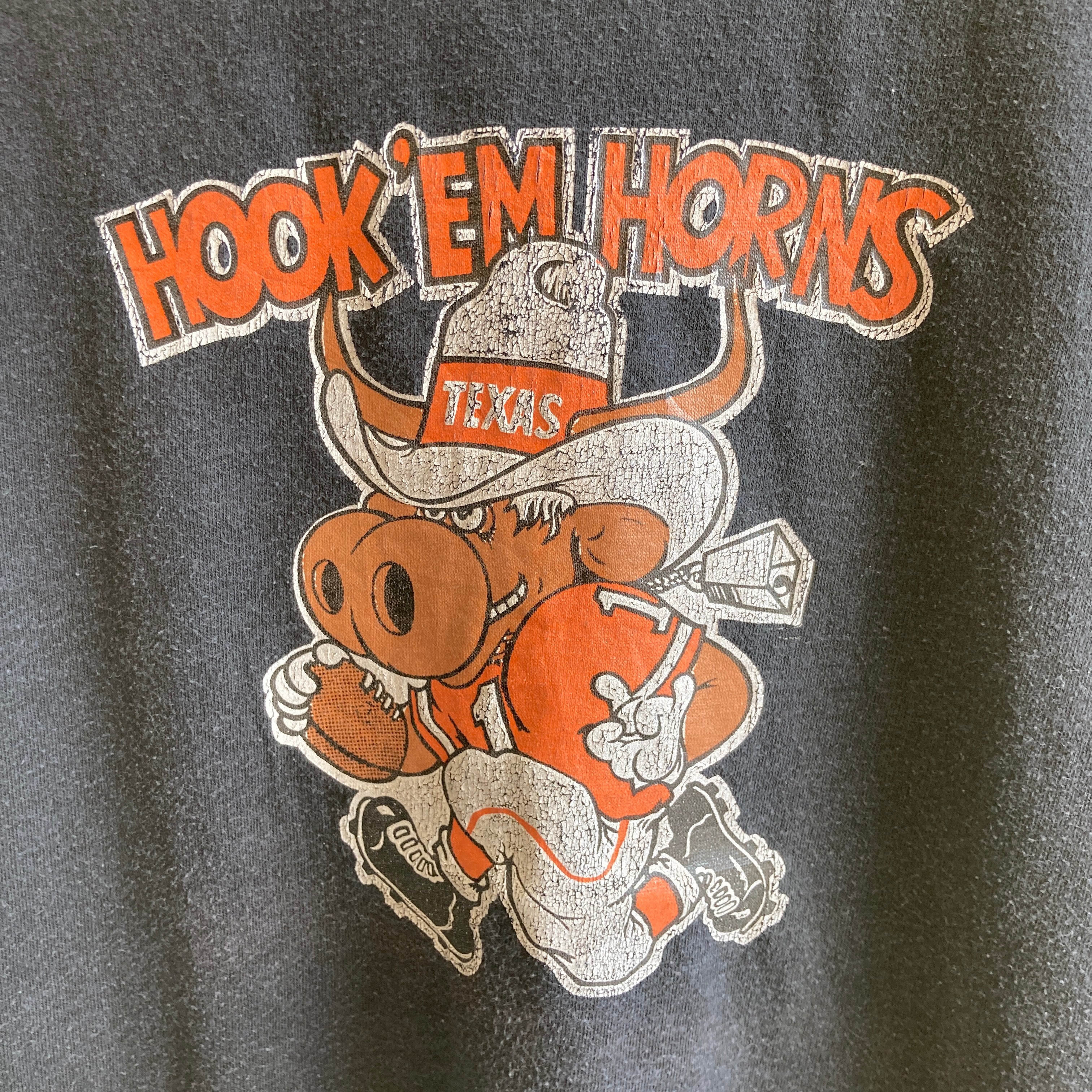 1970s University of Texas - Austin Hook 'Em Horns Graphic T-Shirt