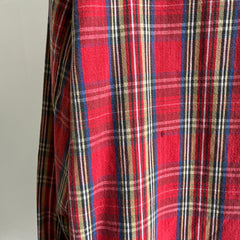 1980s X Long Five Brothers Cotton USA Made Flannel Shirt/Mini Dress ??