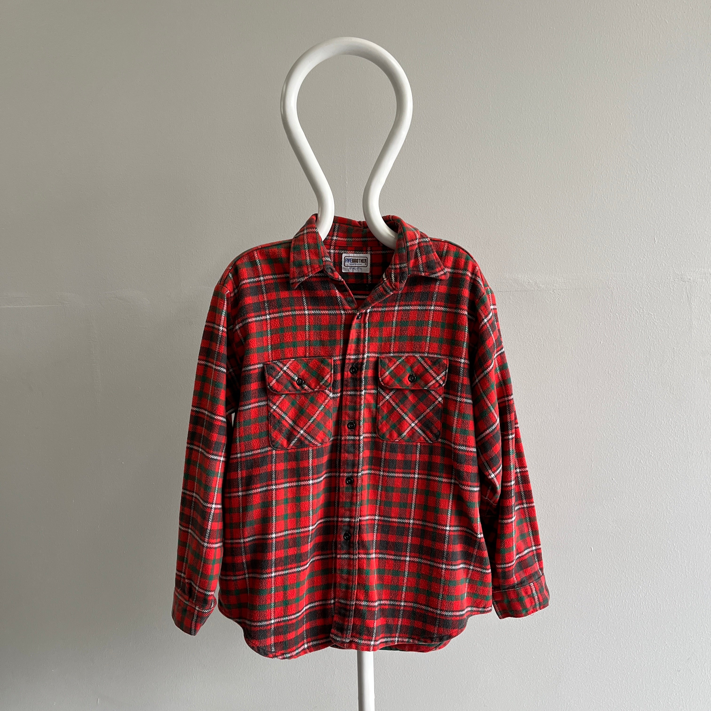 1980s Five Brothers Heavyweight Cotton Flannel