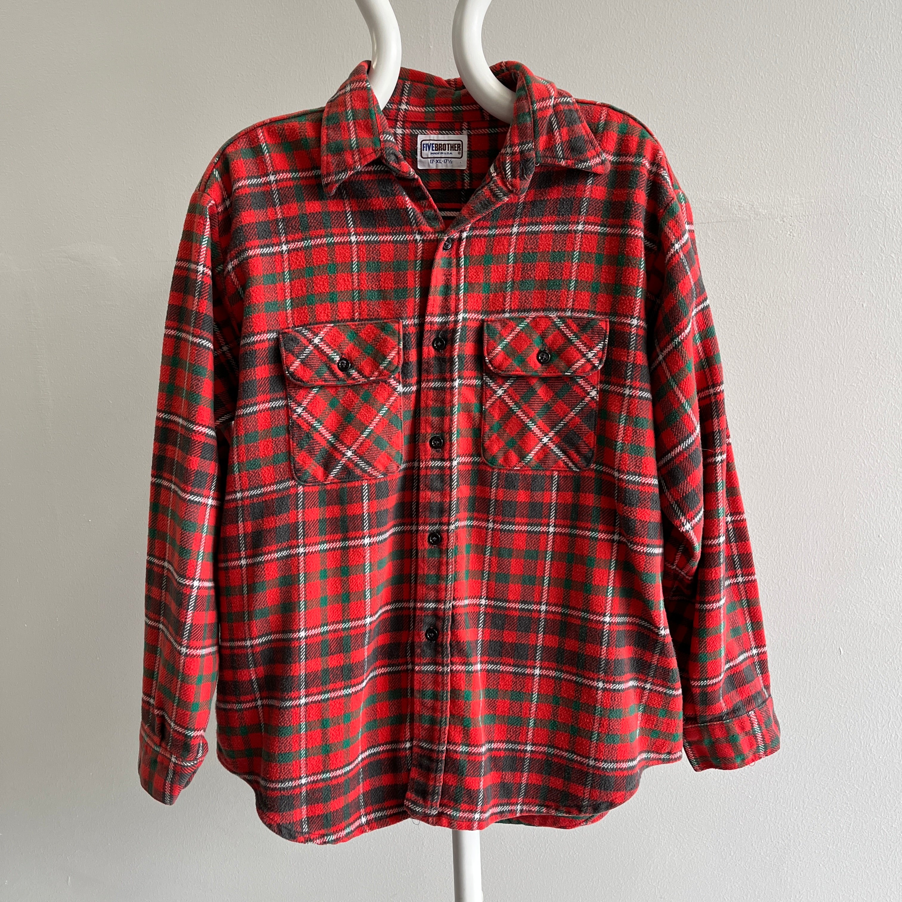 1980s Five Brothers Heavyweight Cotton Flannel