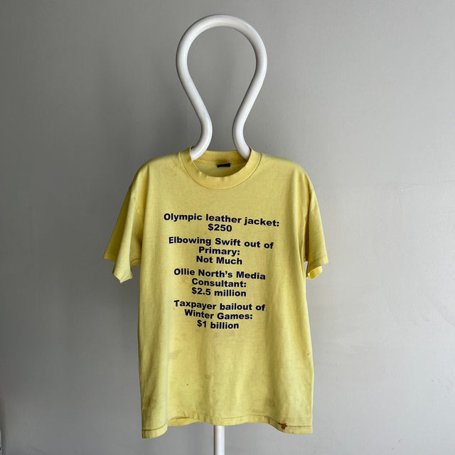 T-shirt politique 1999 avec coloration noueuse