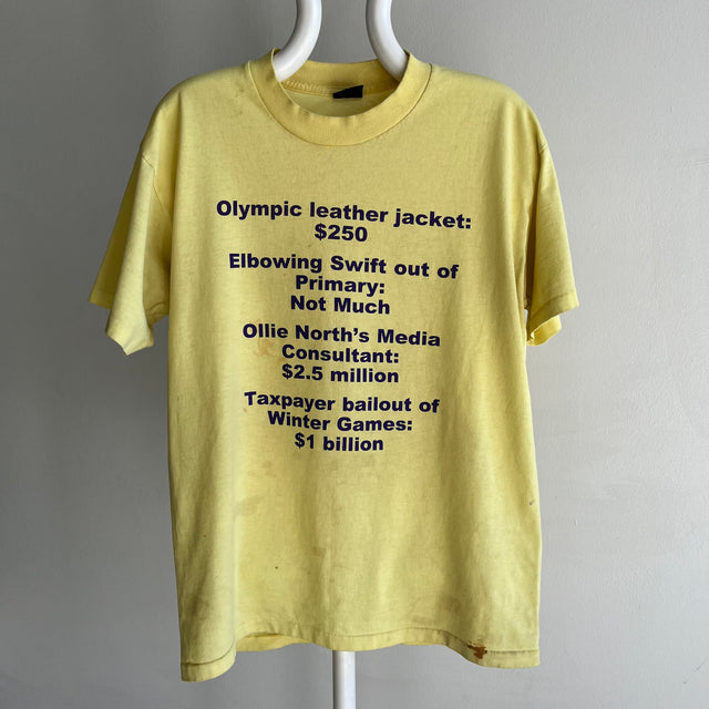 T-shirt politique 1999 avec coloration noueuse