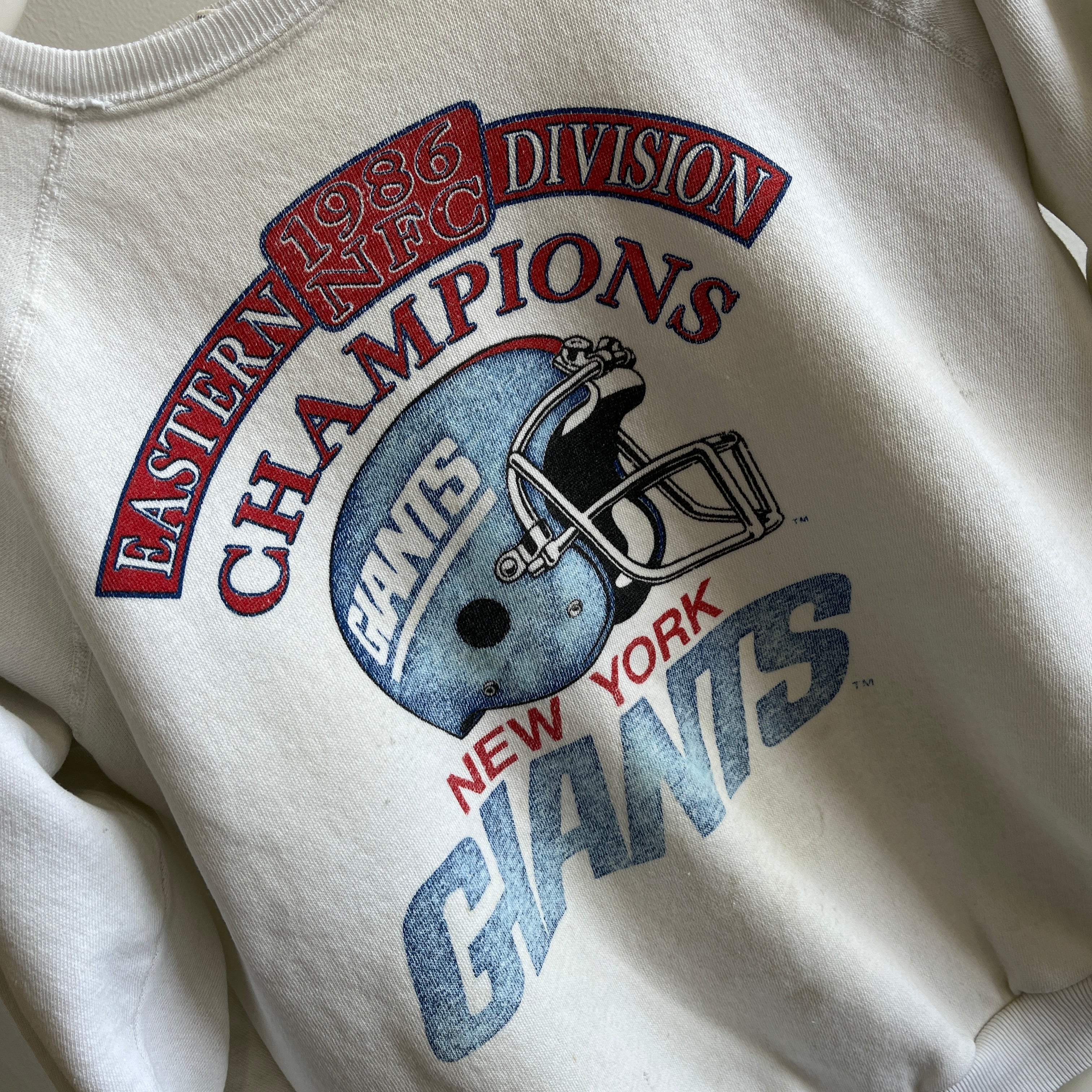 1986 New York Giants CHAMPIONS Sweatshirt by Trench – Red Vintage Co