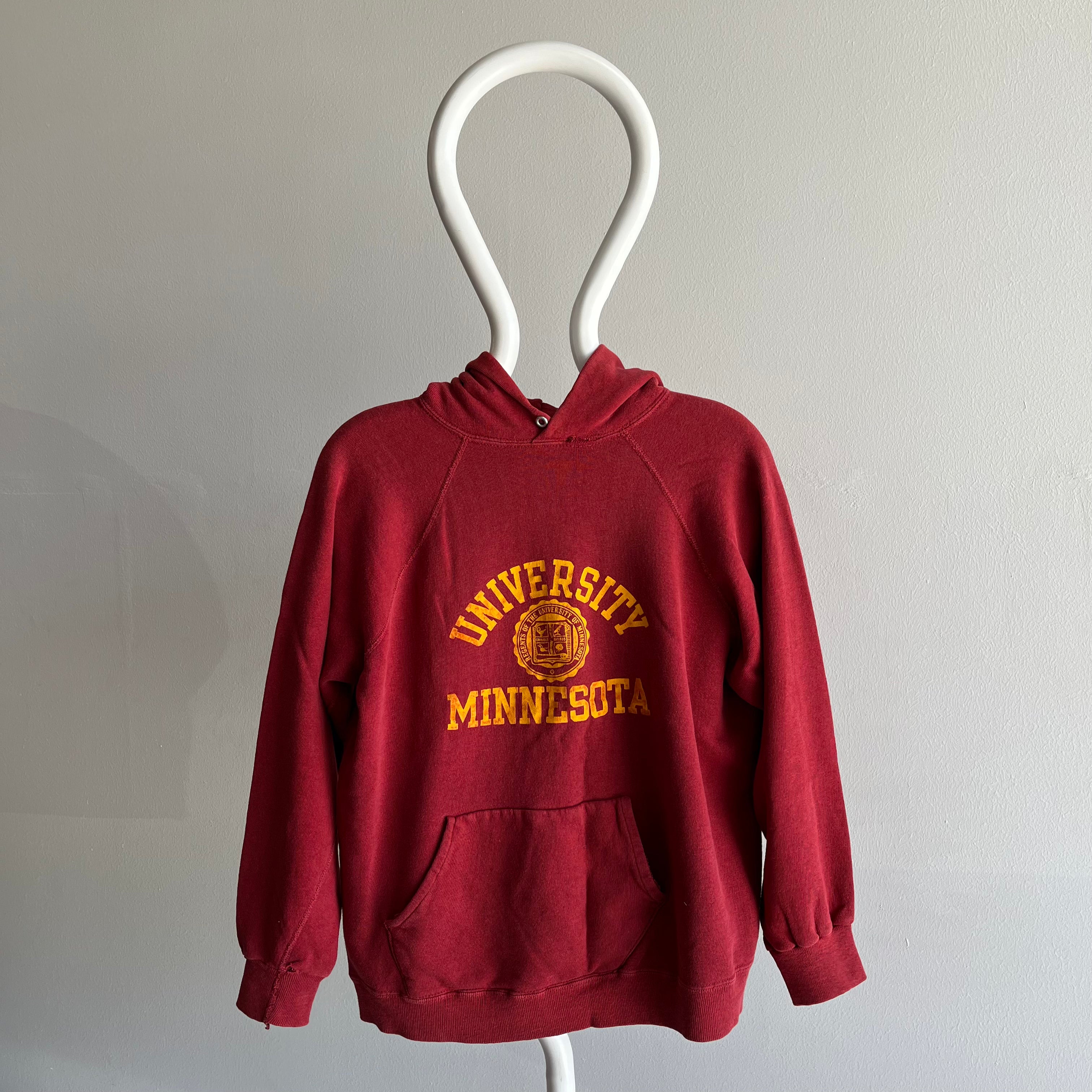 1970s University of Minnesota Pull Over Hoodie !!!