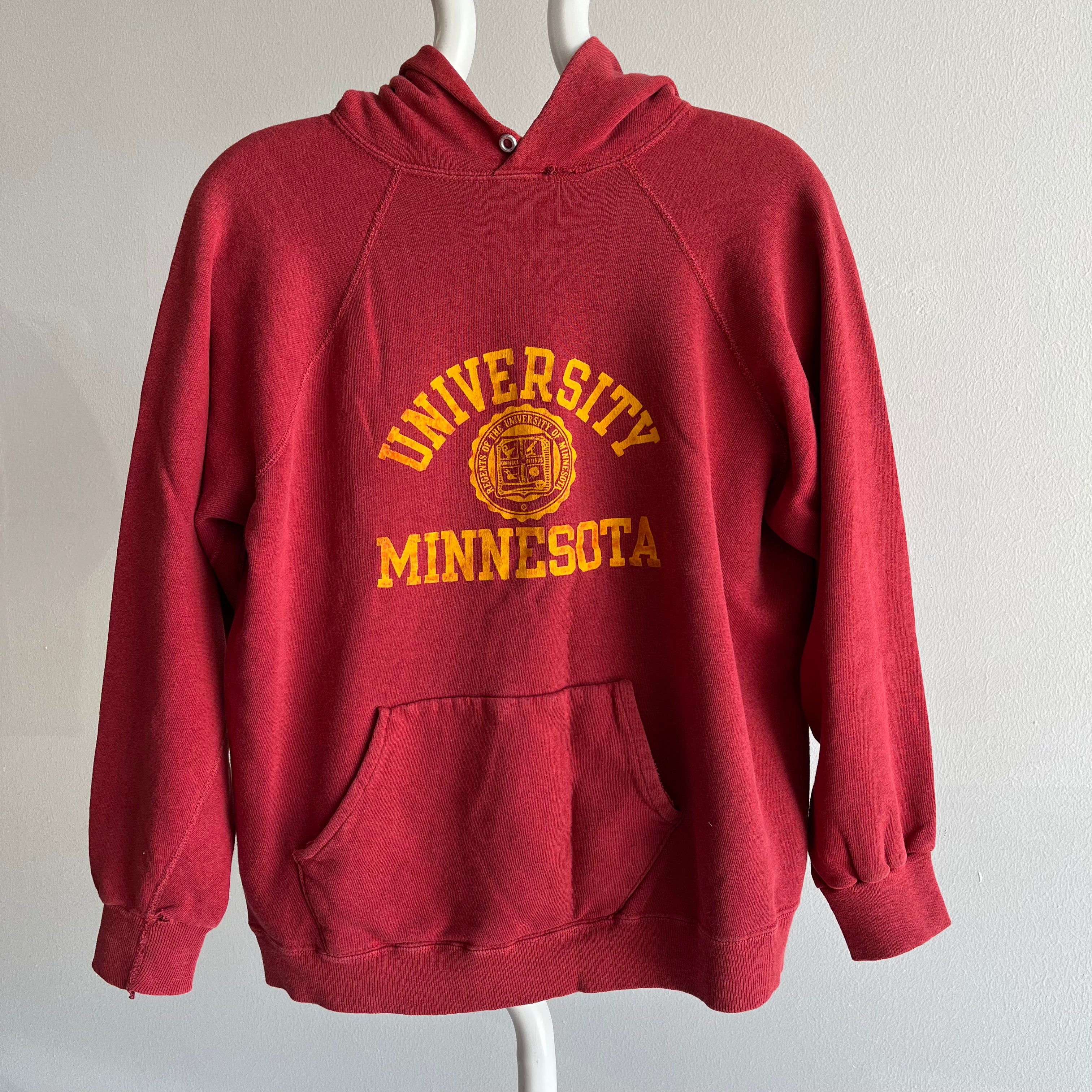 1970s University of Minnesota Pull Over Hoodie !!!