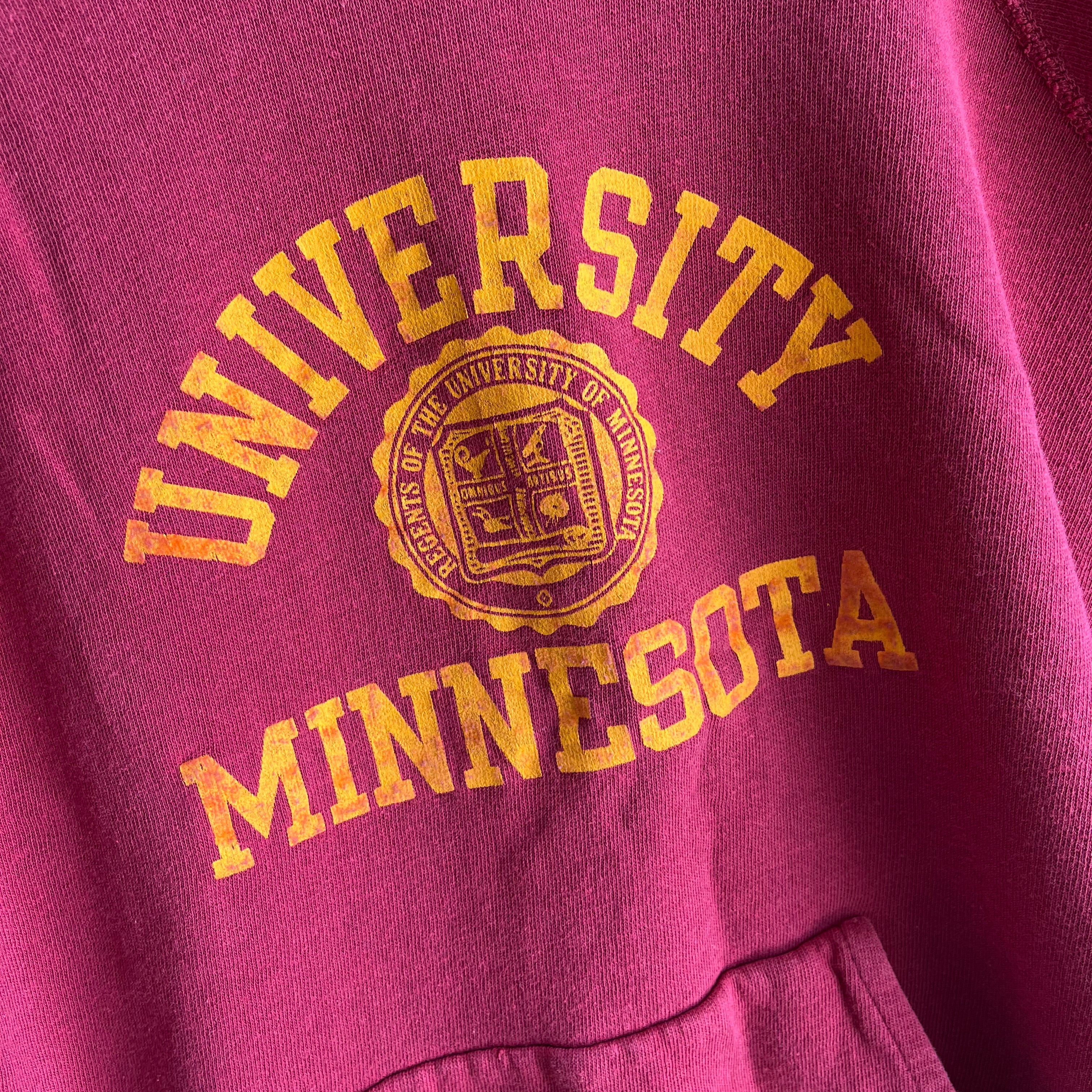 1970s University of Minnesota Pull Over Hoodie !!!