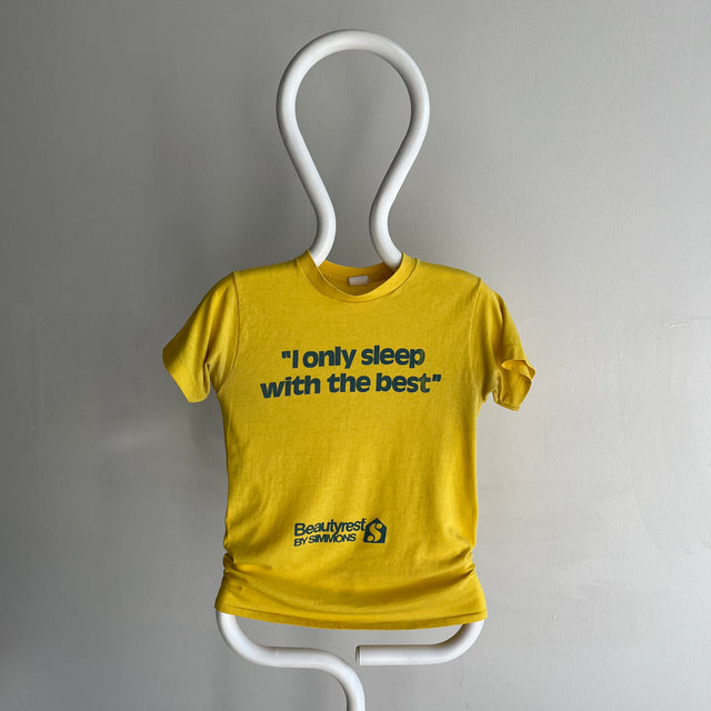 1980s "I only sleep with the best" Mattress Advertising T-Shirt