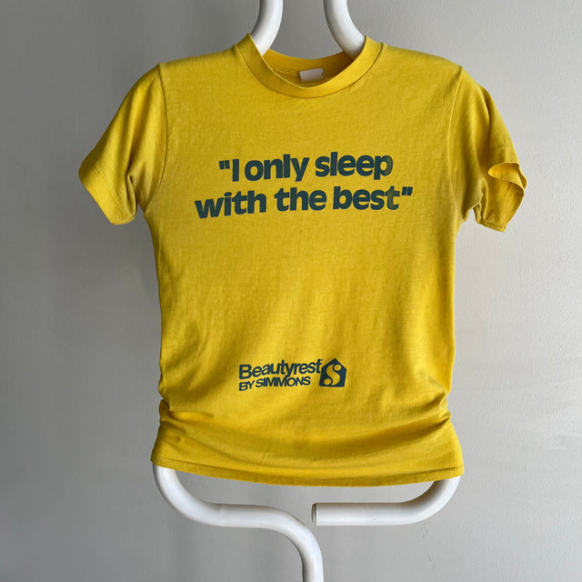 1980s "I only sleep with the best" Mattress Advertising T-Shirt