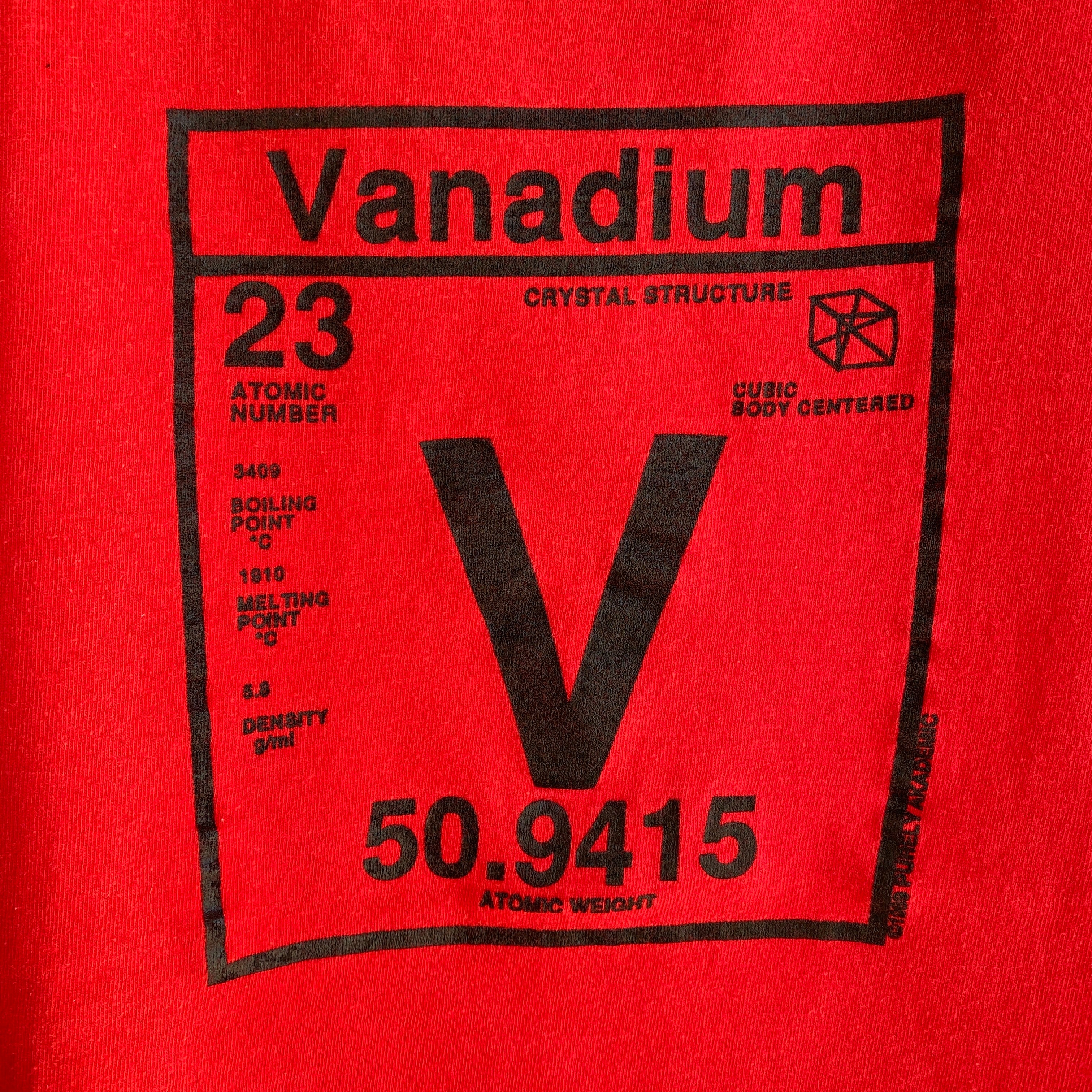 Tableau périodique des années 1990 - Vanadium - T-shirt en coton