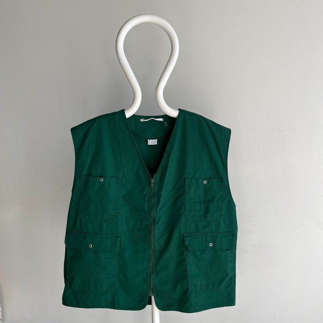 1980s Very Large Green Vest