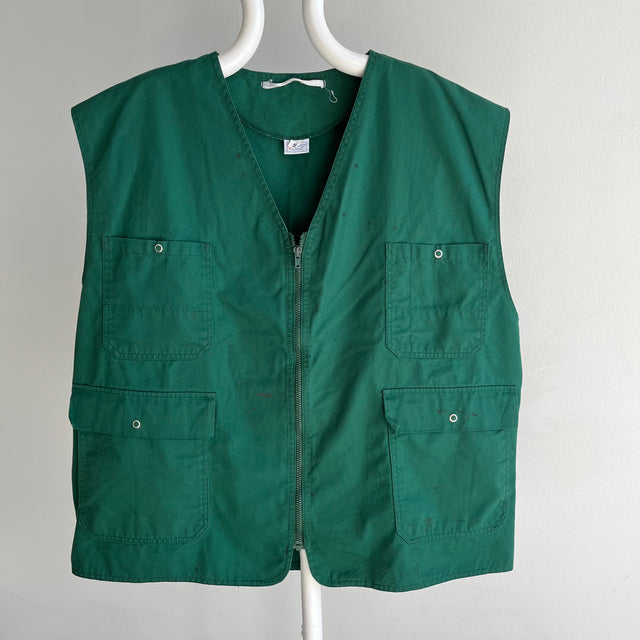 1980s Very Large Green Vest