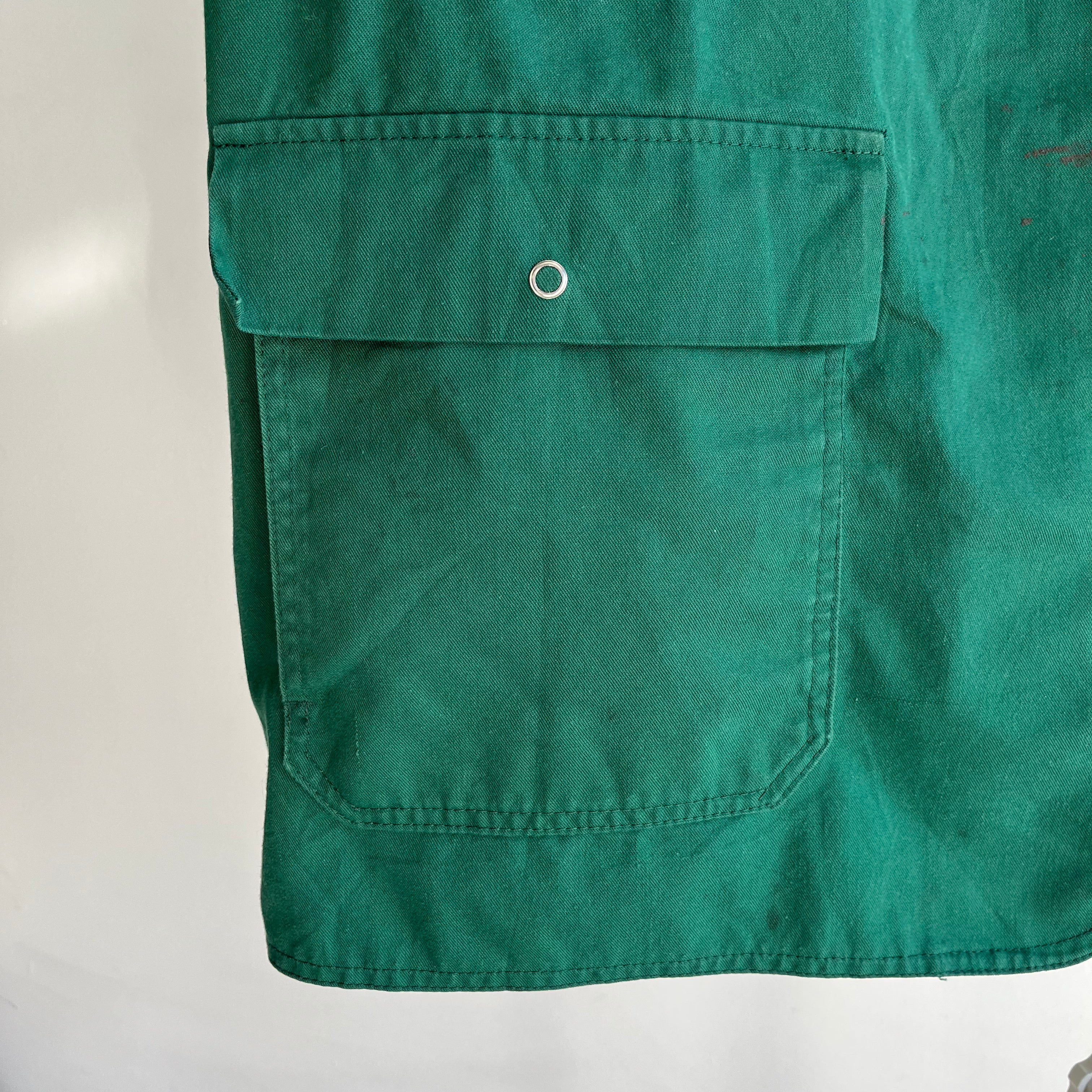 1980s Very Large Green Vest