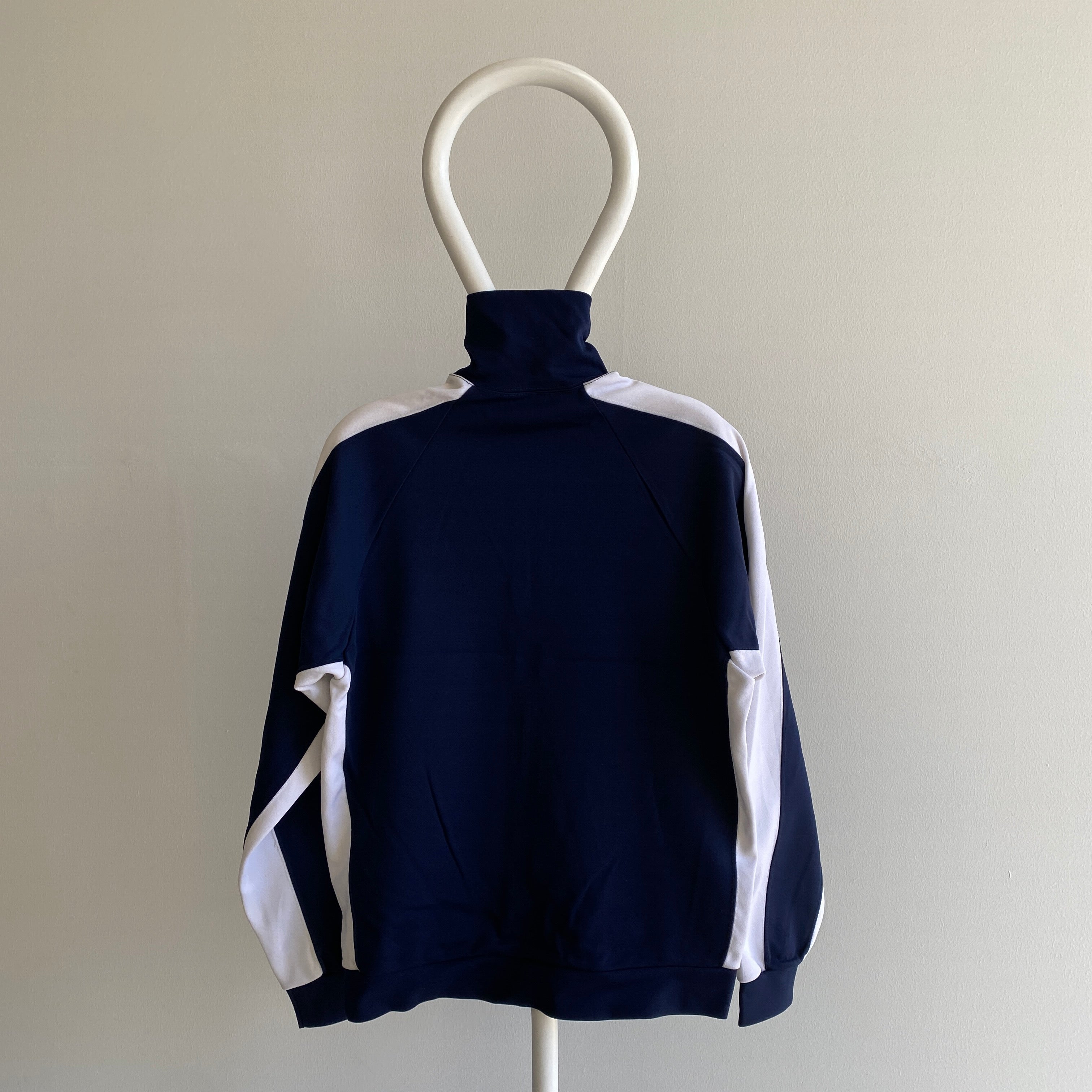 1970s Champion Brand Penn State Nylon Two Tone Zip Up