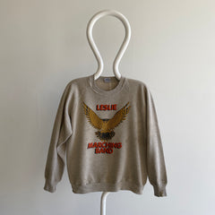 1980s BEYOND STAINED!!!!!!! Leslie Marching Band Epic Sweatshirt