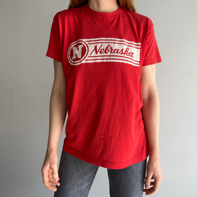 T-shirt Nebraska Cornhuskers des années 1980