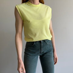 1980s Soft Blank Yellow Muscle Tank - So Good!