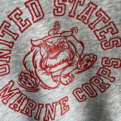 1970/80s Front and Back USMC Sweatshirt - The Bully Butt on The Backside!