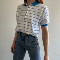 1980s Striped Polo - Warm Up Style