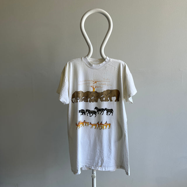 1990s Animals in Africa Long T-Shirt