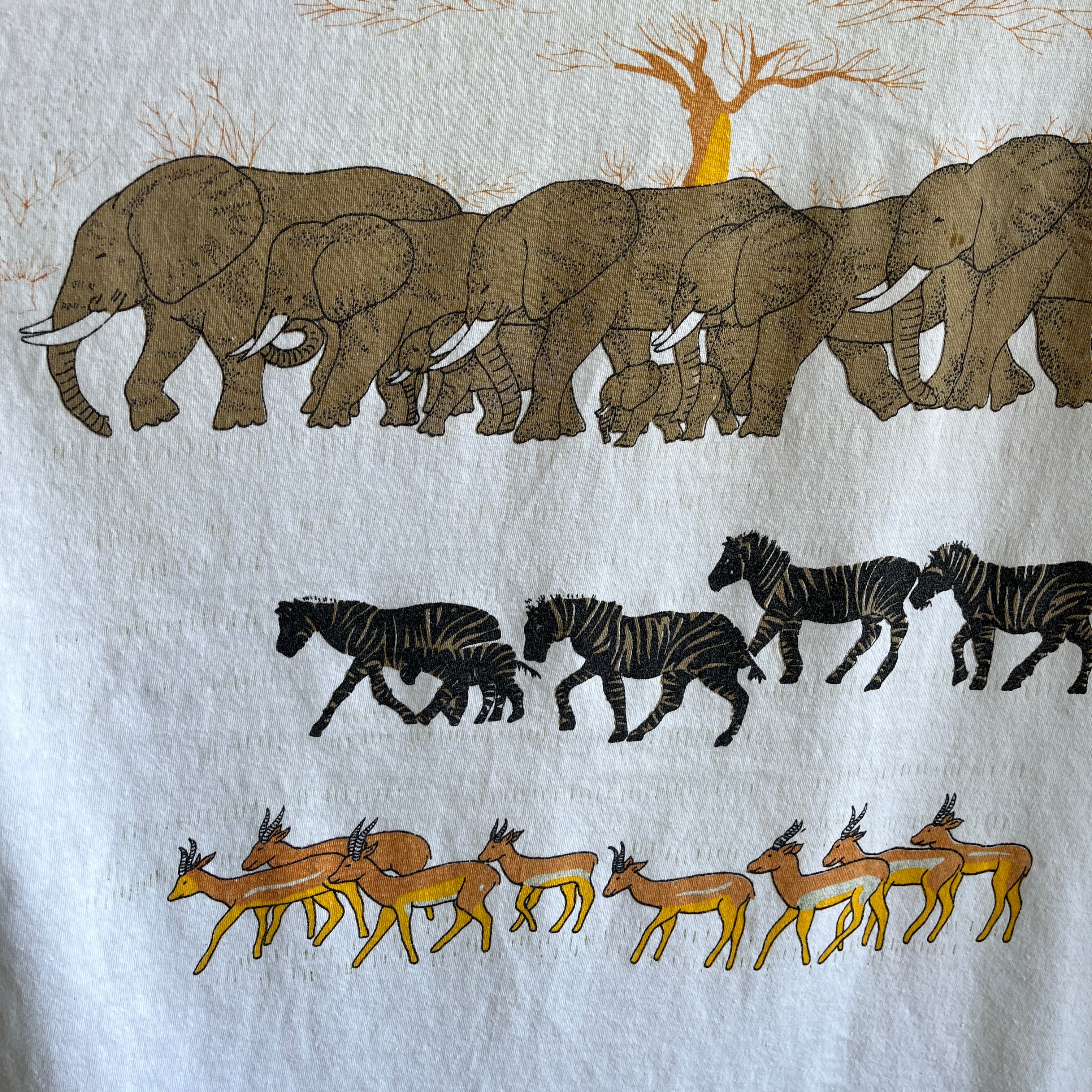 Animaux des années 1990 en Afrique T-shirt long