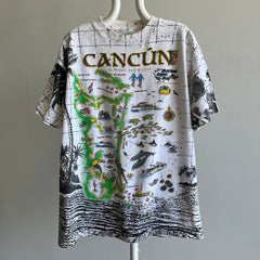 T-shirt enveloppant de touristes de Cancun des années 1990