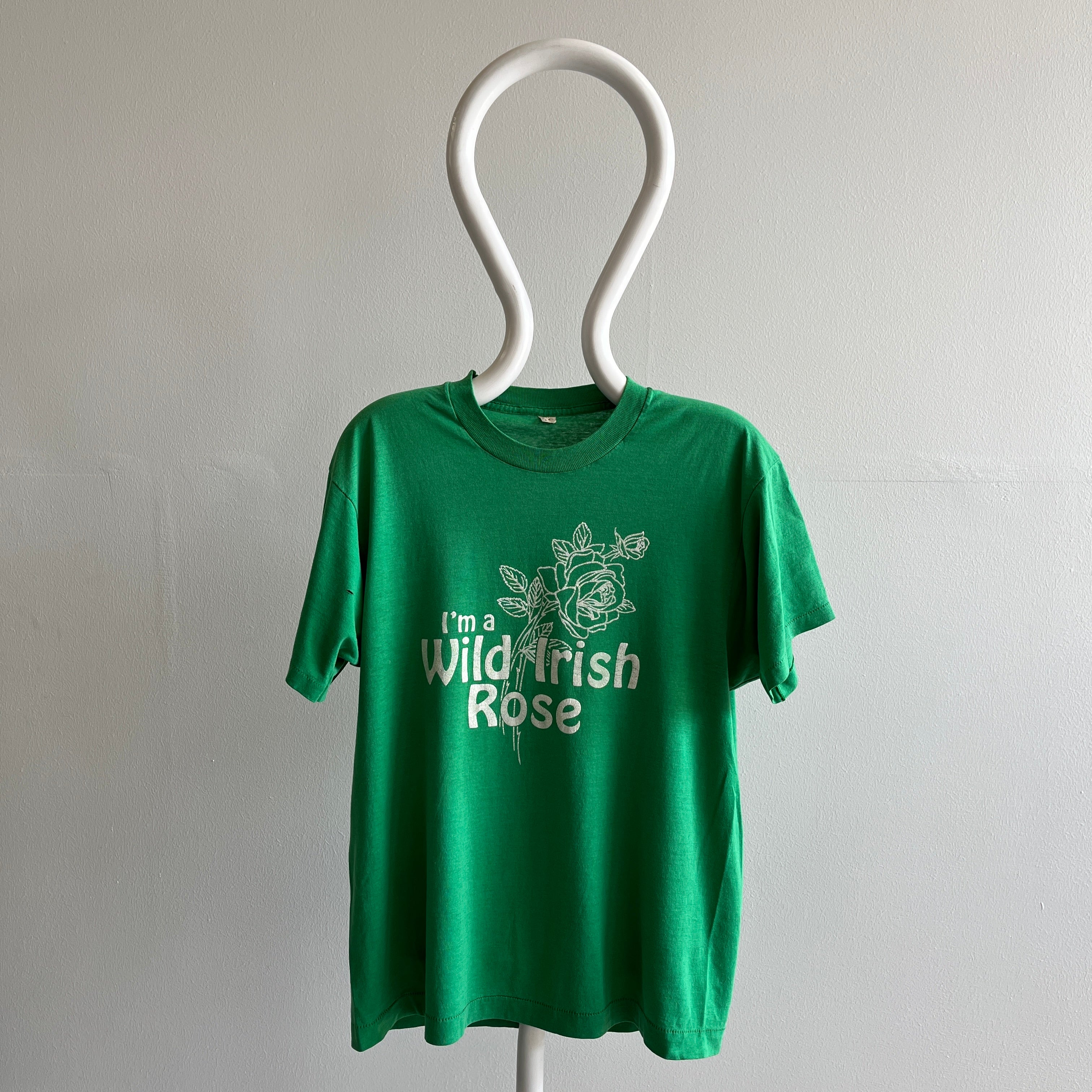 T-shirt I'm A Wild Irish Rose des années 1980 par Screen Stars