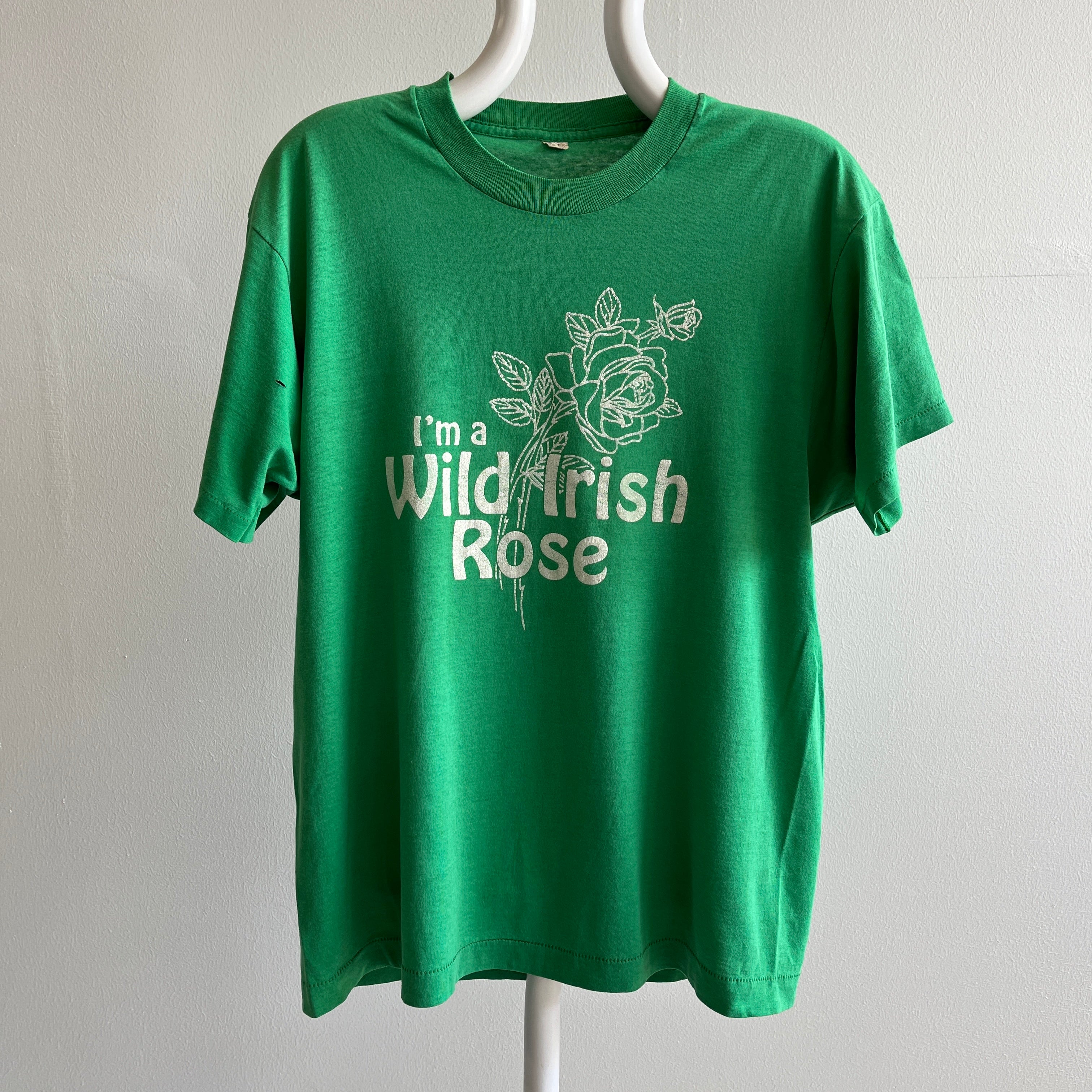 T-shirt I'm A Wild Irish Rose des années 1980 par Screen Stars