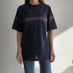 1970/80s Striped Pocket T-Shirt