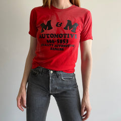 1980s M&M Automotive Sun Stained T-Shirt