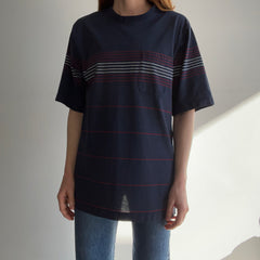 1970/80s Striped Pocket T-Shirt