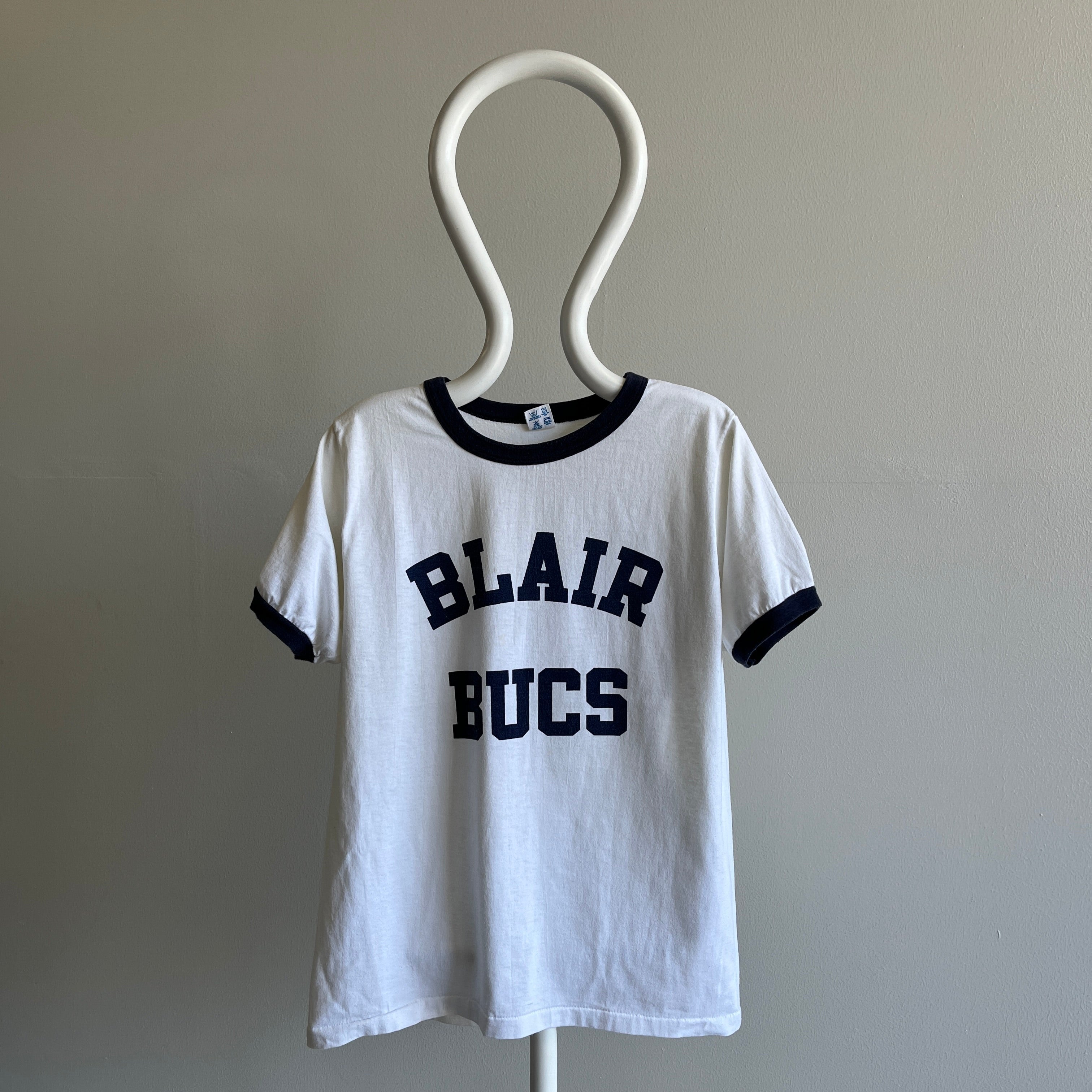 T-shirt Blair Bucs de la marque Champion des années 1980 avec Sharpie sur le dos