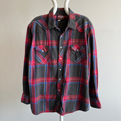 Chemise western Wrangler Cowboy des années 1990 