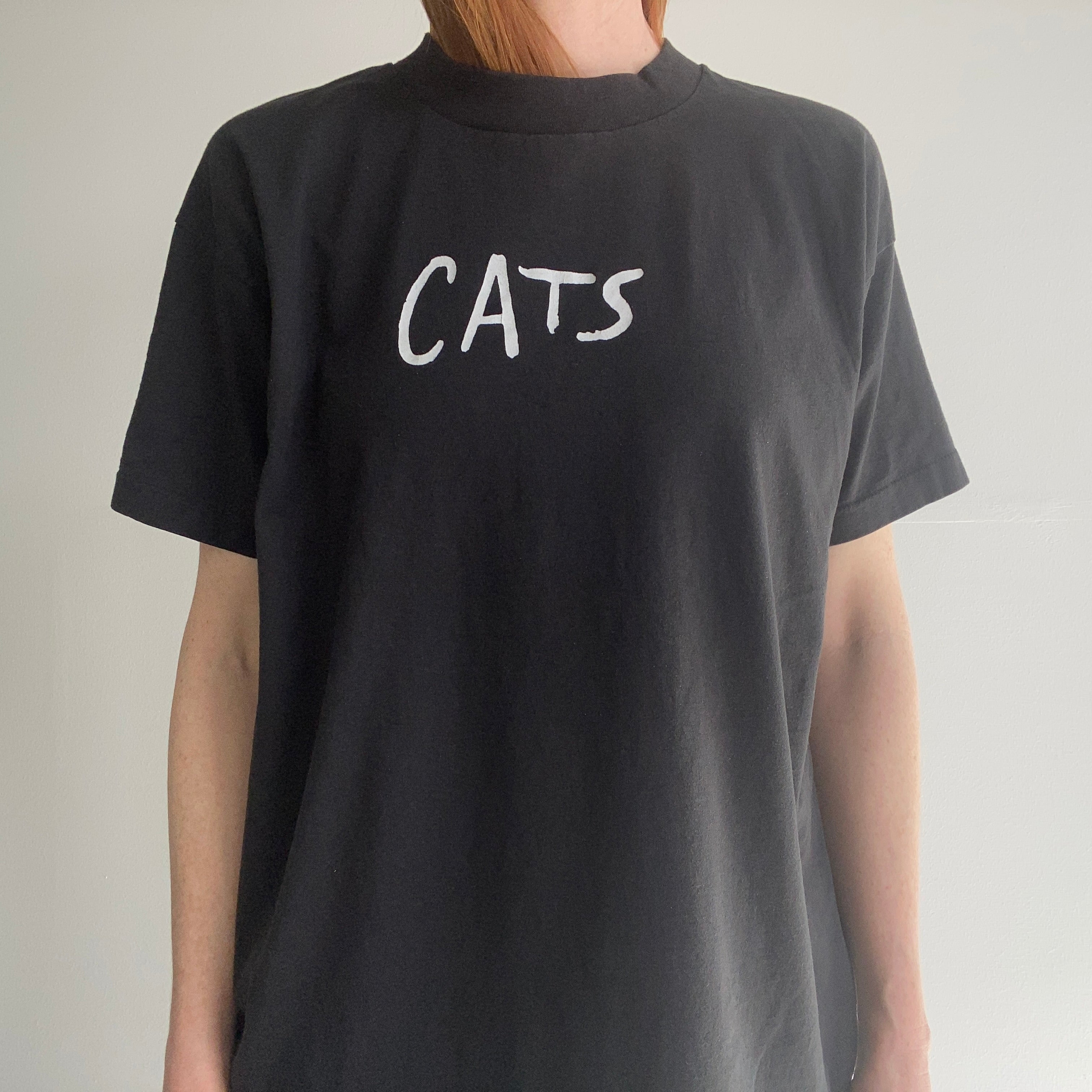 T-shirt FOTL BEST CATS (The Musical) des années 1980 - Le dos est important