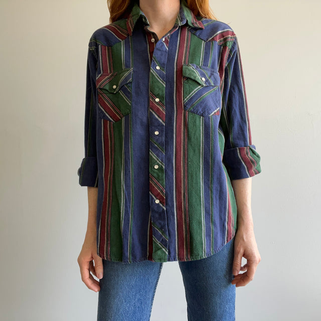 Chemise de cow-boy western Wrangler des années 1990